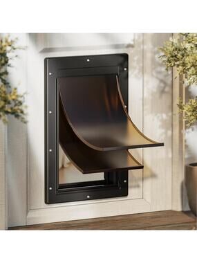 Never Rust Plastic Magnetic Dog Door Large Doggy Doggie Pet Access Easy Install